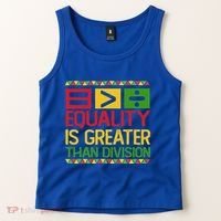 Equality Is Greater Than Division Math Tank Top thumb 2