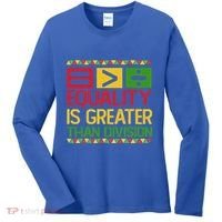 Equality Is Greater Than Division Math Women's Long Sleeve Shirt thumb 0