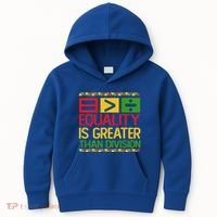 Equality Is Greater Than Division Math Kids Hoodie thumb 0