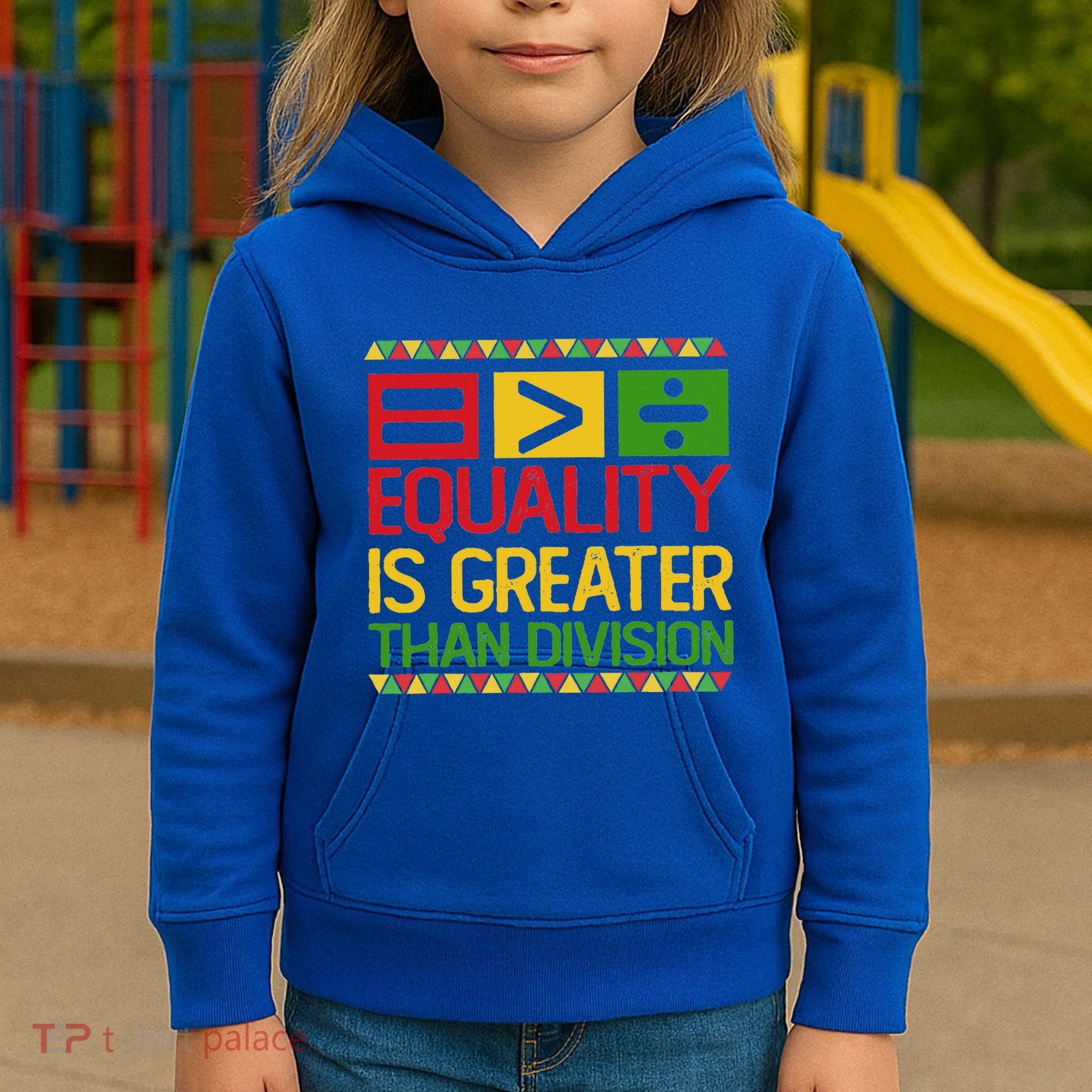 Equality Is Greater Than Division Math Kids Hoodie