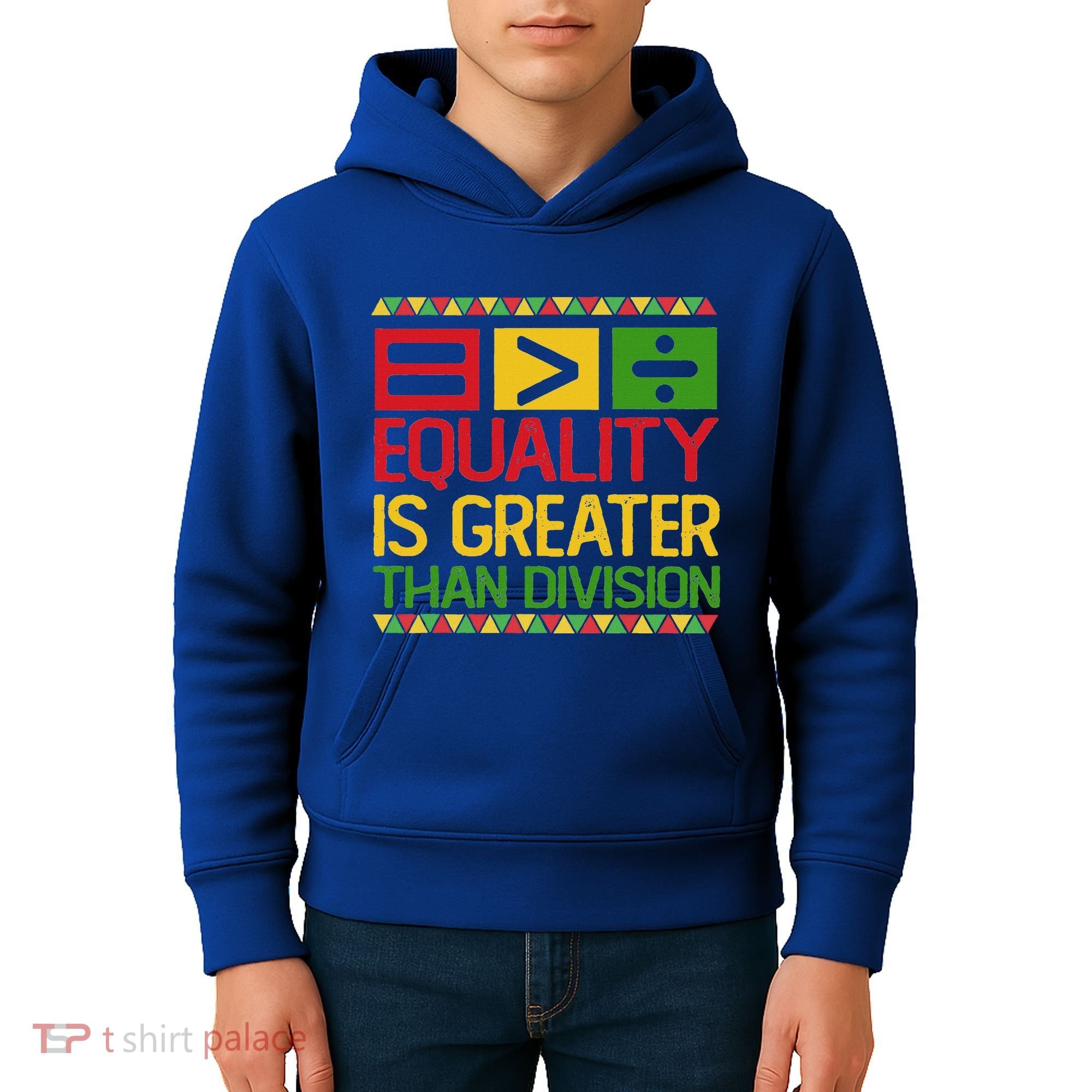 Equality Is Greater Than Division Math Kids Hoodie
