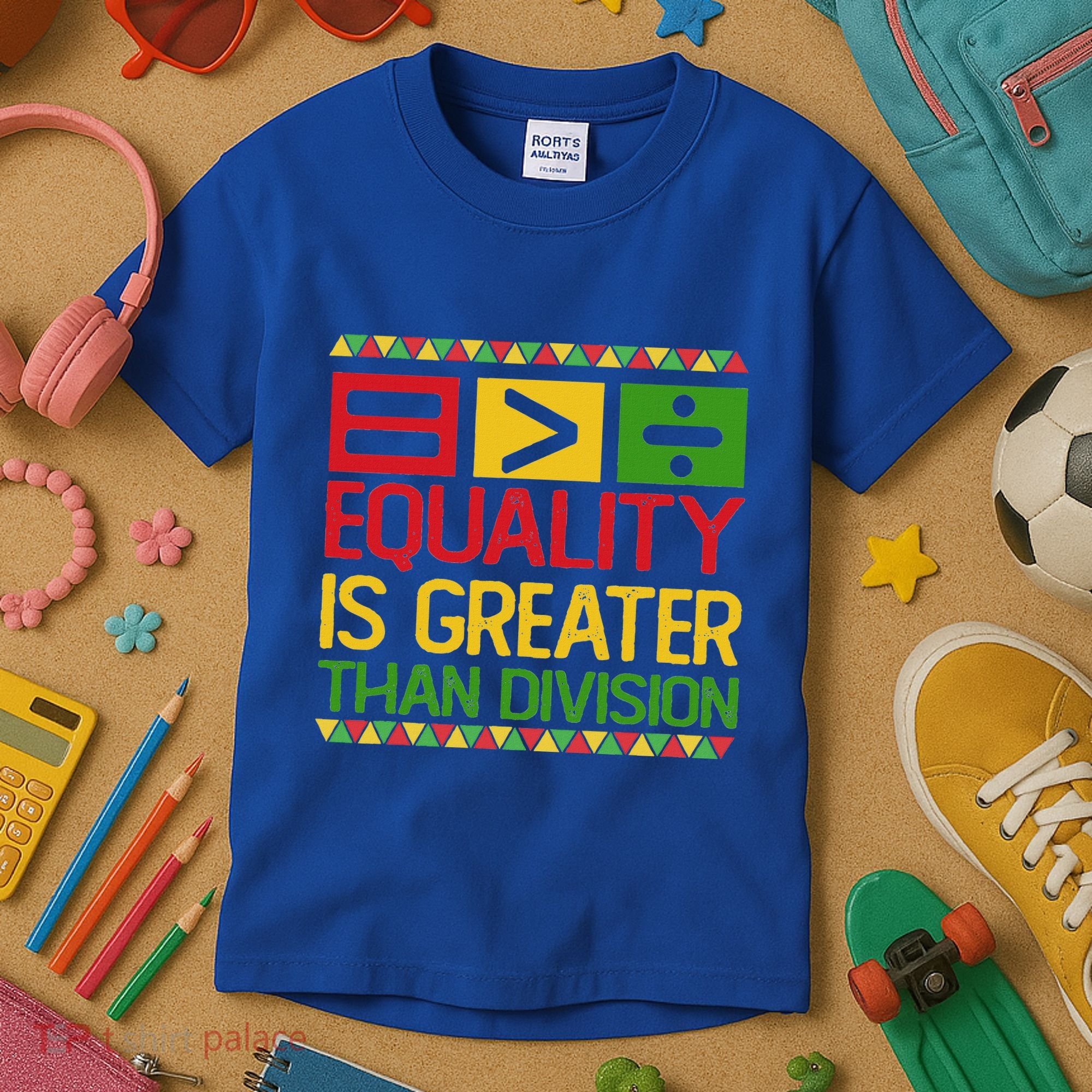 Equality Is Greater Than Division Math Kids T-Shirt