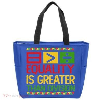 Equality Is Greater Than Division Math Tote Bag
