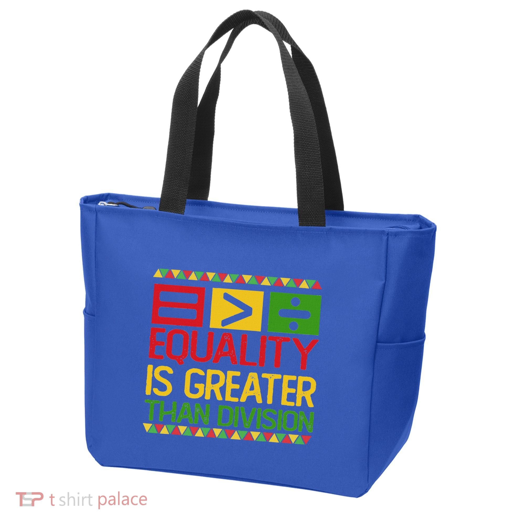 Equality Is Greater Than Division Math Tote Bag