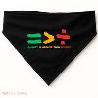 Equality Is Greater Than Division USA-Made Doggie Bandana thumb 0