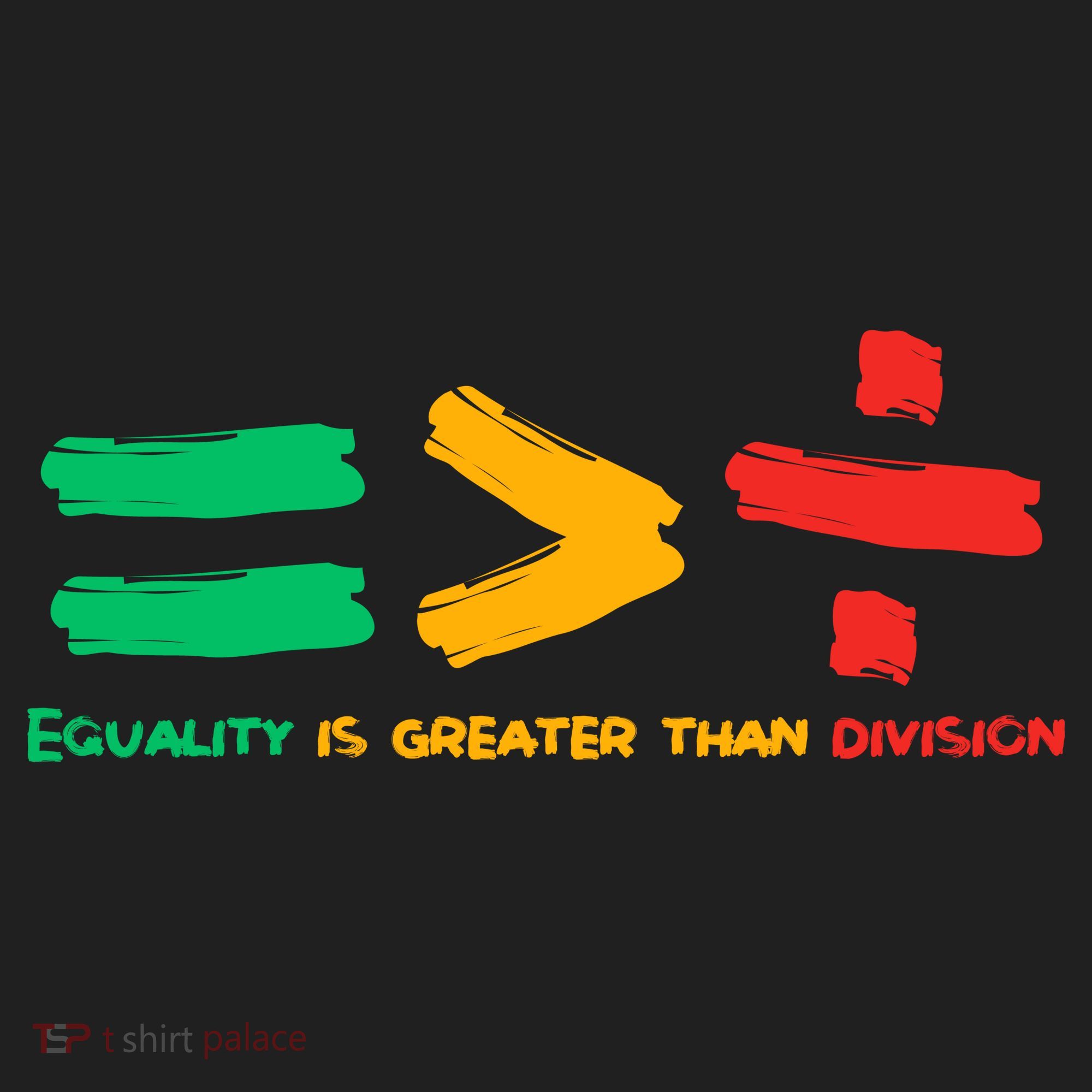 Equality Is Greater Than Division Golf Towel