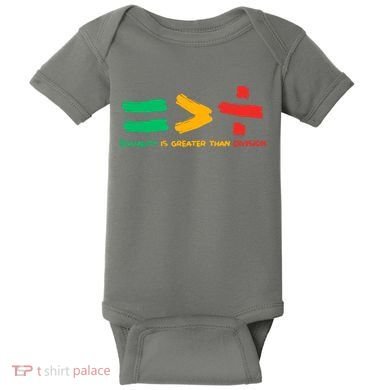 Equality Is Greater Than Division Baby Bodysuit