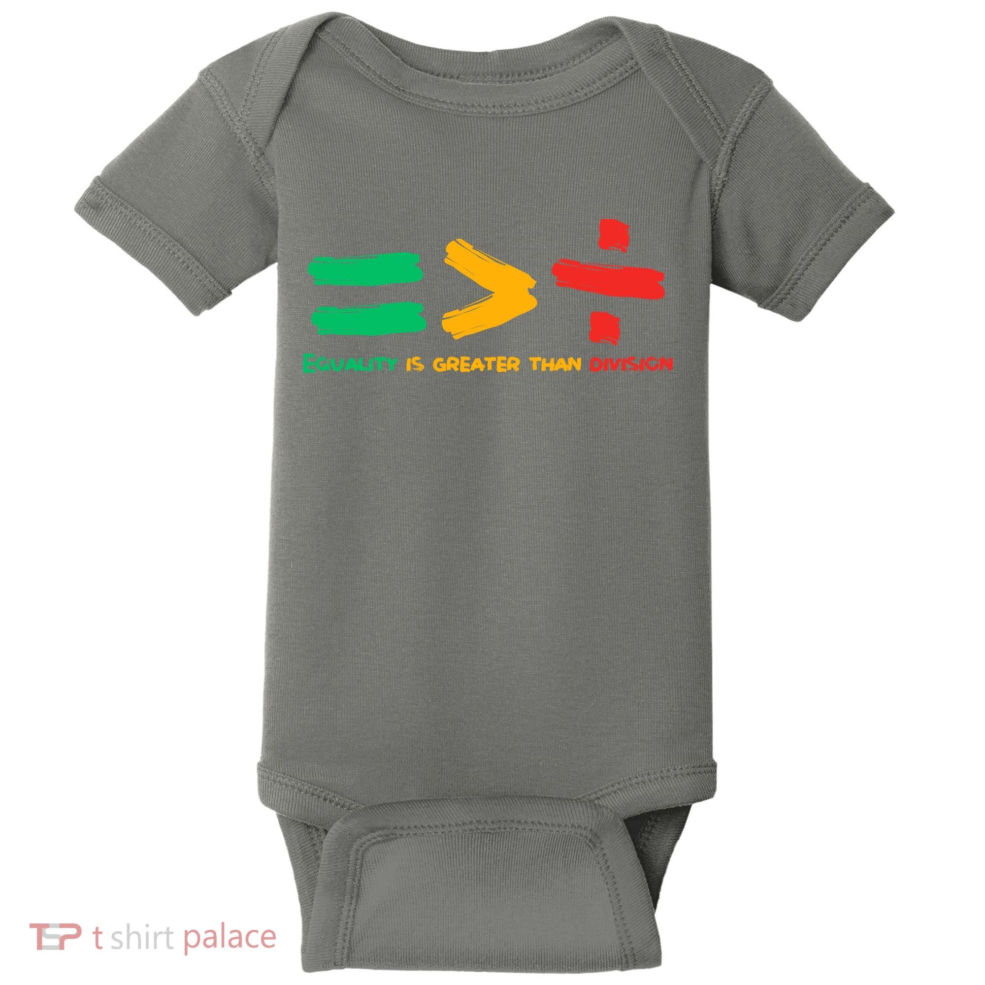 Equality Is Greater Than Division Baby Bodysuit