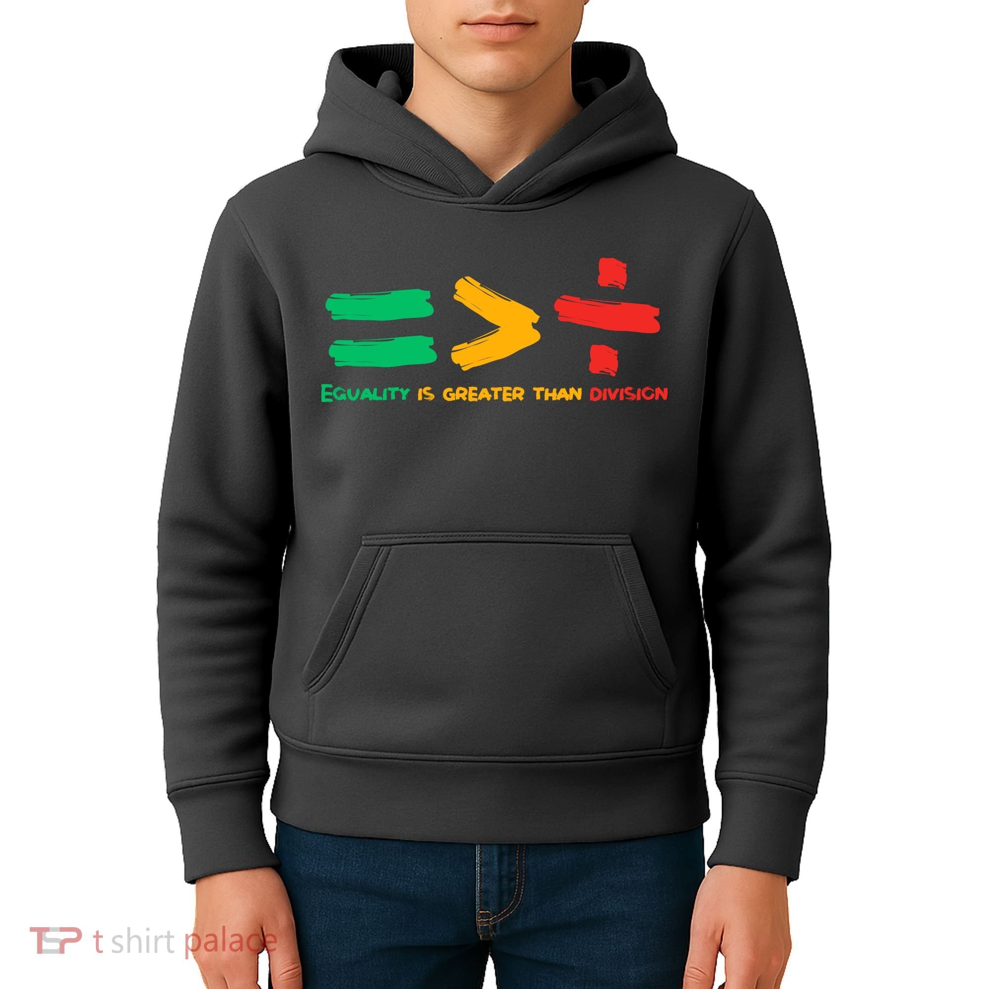 Equality Is Greater Than Division Kids Hoodie