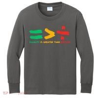 Equality Is Greater Than Division Kids Long Sleeve Shirt thumb 0
