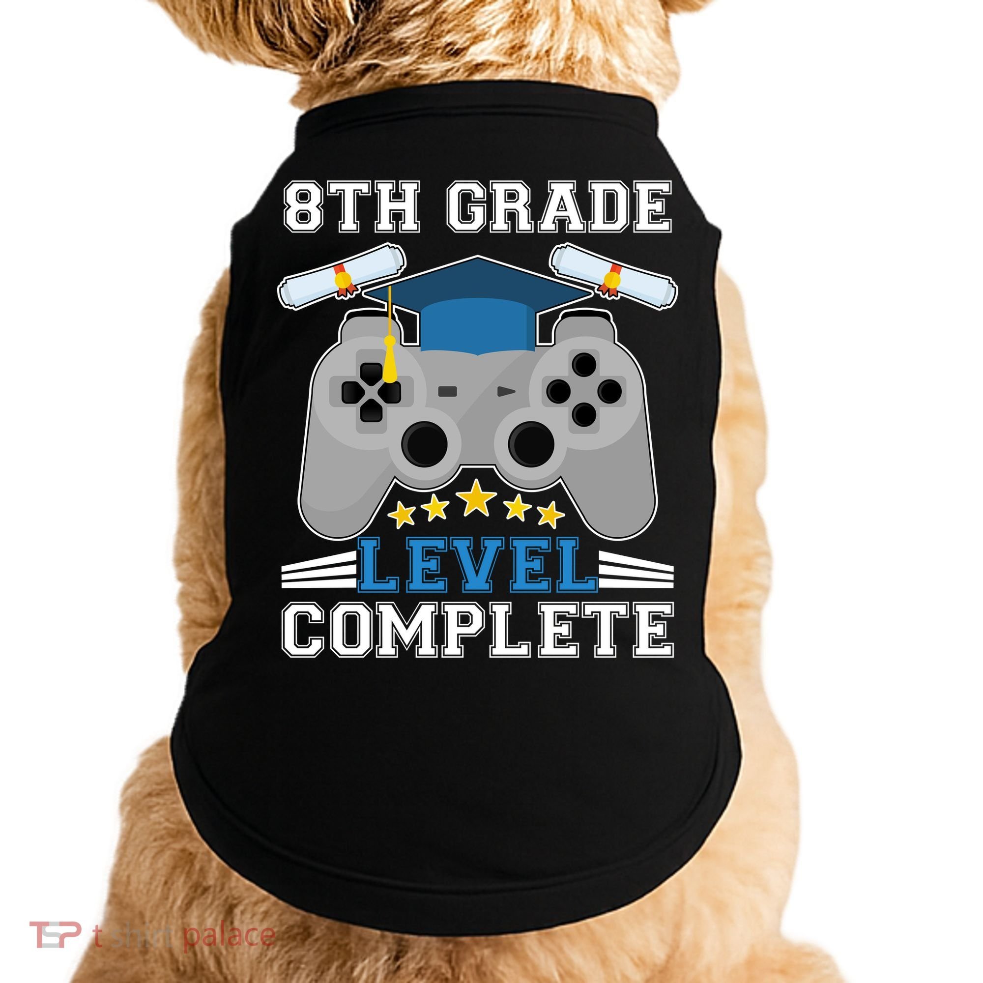 Eight 8th Grade Level Complete Gamer Graduation Doggie Tank