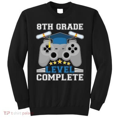 Eight 8th Grade Level Complete Gamer Graduation Sweatshirt