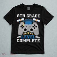 Eight 8th Grade Level Complete Gamer Graduation T-Shirt thumb 5