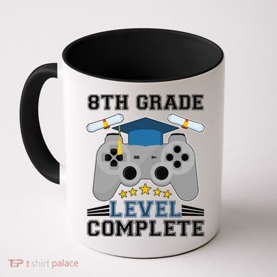Eight 8th Grade Level Complete Gamer Graduation Coffee Mug