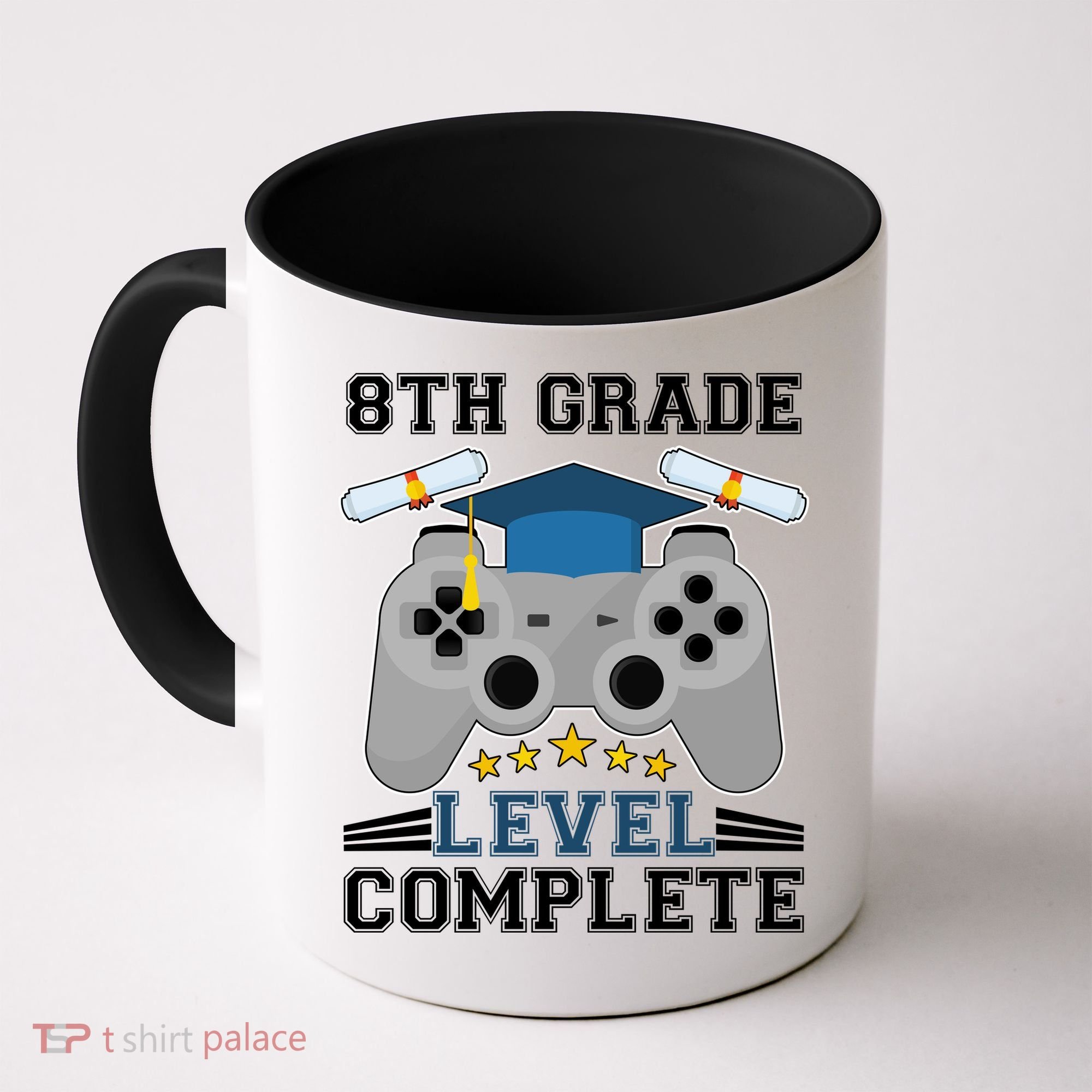 Eight 8th Grade Level Complete Gamer Graduation Coffee Mug