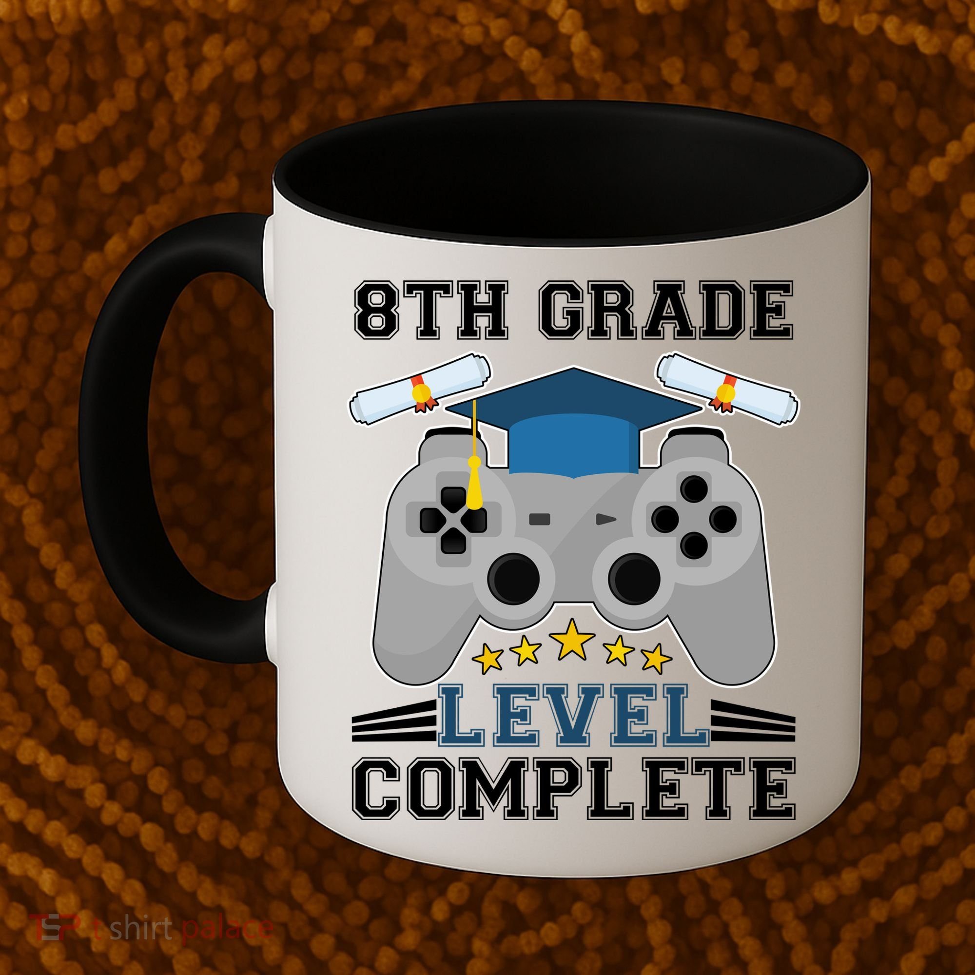 Eight 8th Grade Level Complete Gamer Graduation Coffee Mug