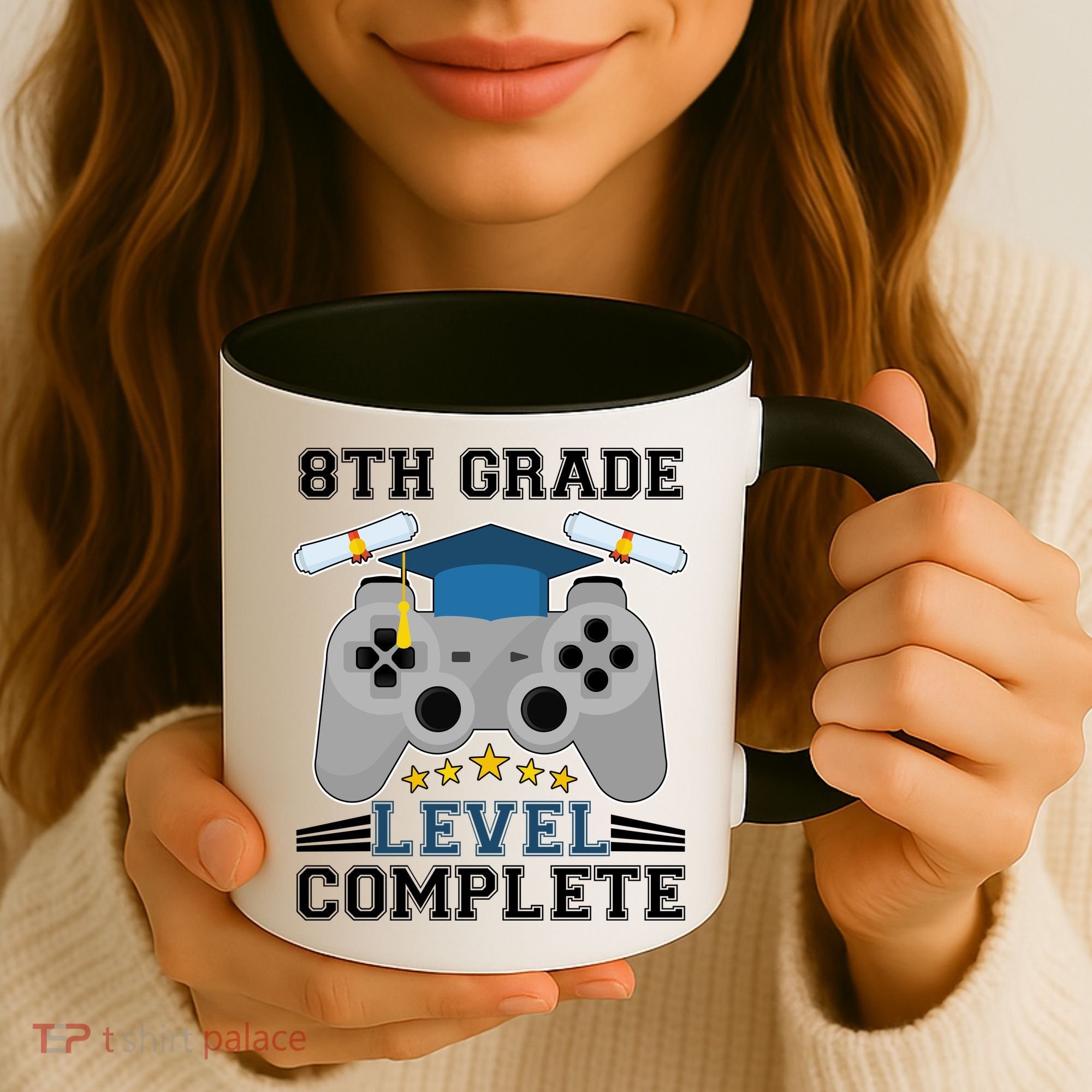Eight 8th Grade Level Complete Gamer Graduation Coffee Mug