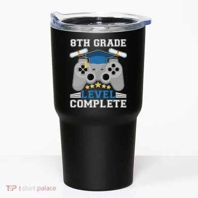Eight 8th Grade Level Complete Gamer Graduation Tumbler
