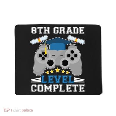 Eight 8th Grade Level Complete Gamer Graduation Mousepad