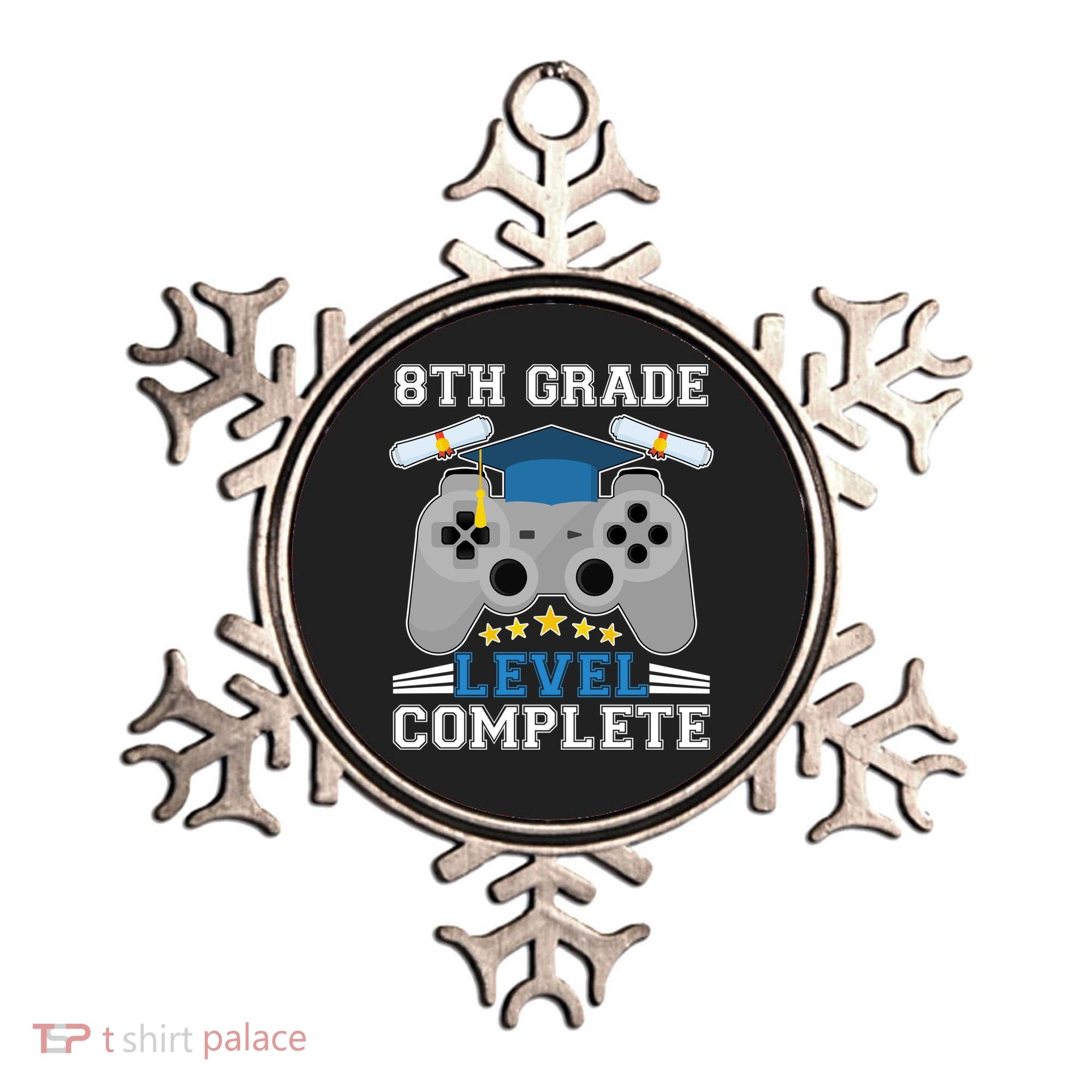 Eight 8th Grade Level Complete Gamer Graduation Ornament
