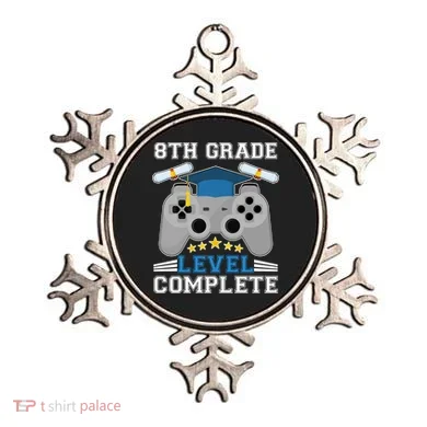 Eight 8th Grade Level Complete Gamer Graduation Ornament