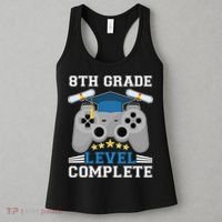 Eight 8th Grade Level Complete Gamer Graduation Women's Tank Top thumb 3