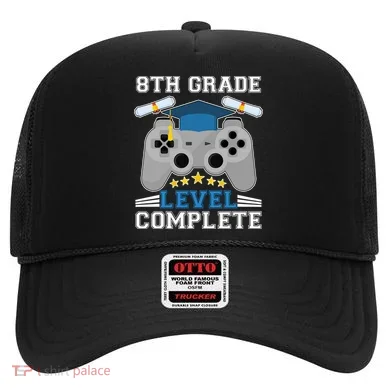 Eight 8th Grade Level Complete Gamer Graduation Hat