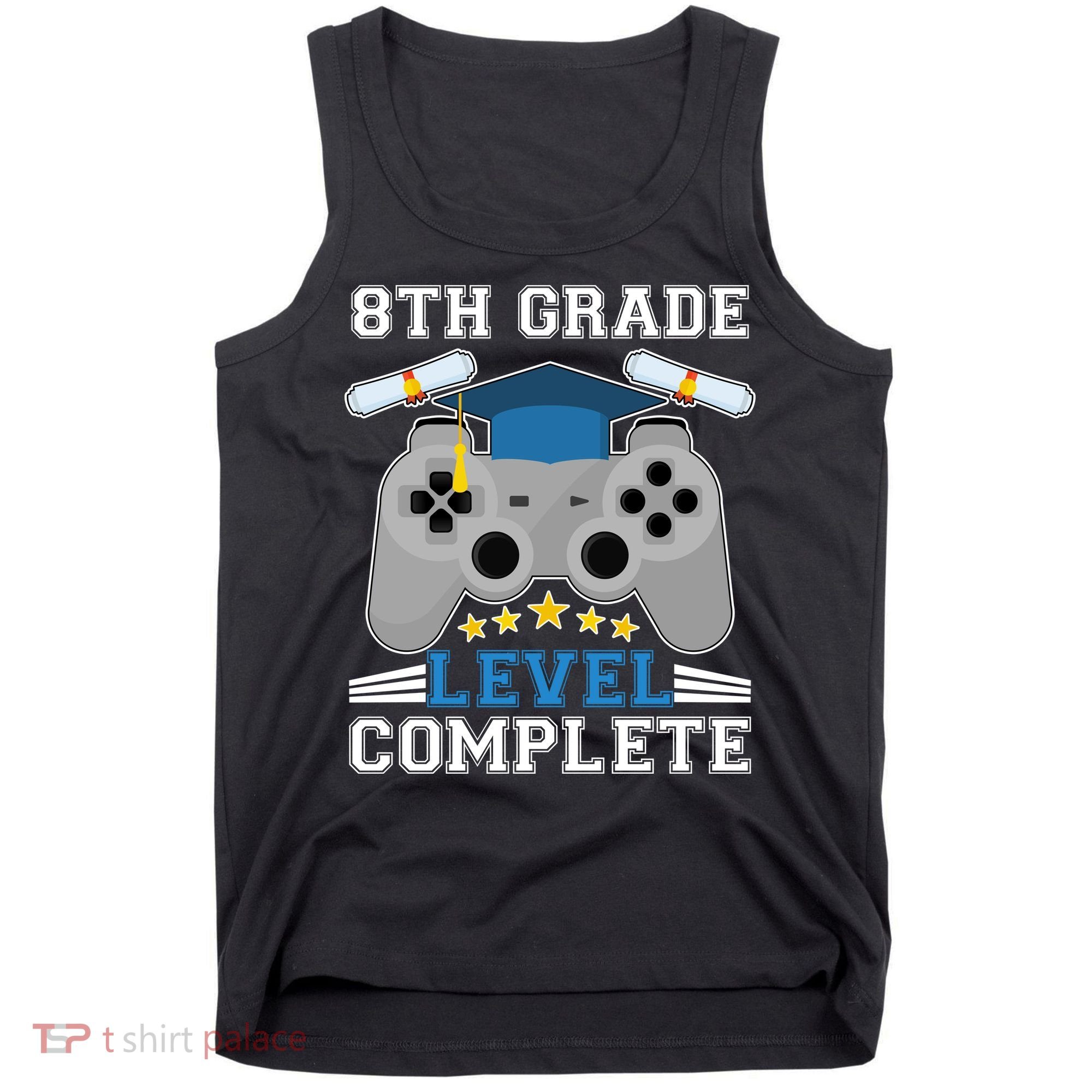Eight 8th Grade Level Complete Gamer Graduation Tank Top