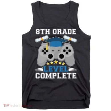 Eight 8th Grade Level Complete Gamer Graduation Tank Top