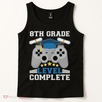 Eight 8th Grade Level Complete Gamer Graduation Tank Top thumb 2
