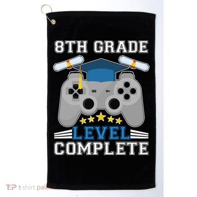 Eight 8th Grade Level Complete Gamer Graduation Golf Towel
