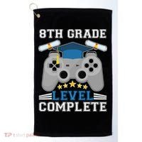 Eight 8th Grade Level Complete Gamer Graduation Golf Towel thumb 0
