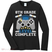 Eight 8th Grade Level Complete Gamer Graduation Women's Long Sleeve Shirt thumb 0