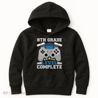 Eight 8th Grade Level Complete Gamer Graduation Kids Hoodie thumb 0
