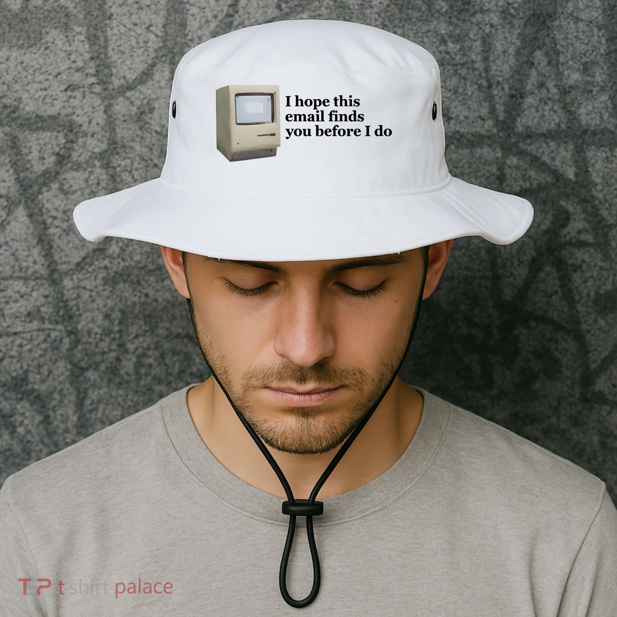 Emotionalclub I Hope This Email Finds You Before I Do Bucket Hat