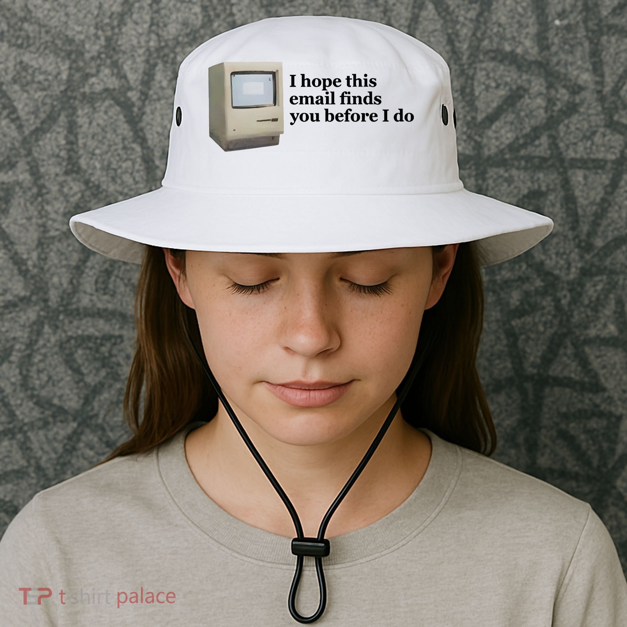 Emotionalclub I Hope This Email Finds You Before I Do Bucket Hat