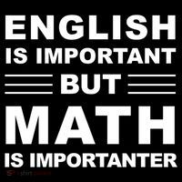 English Is Important But Math Is Importanter Funny School Gift Women's Hoodie thumb 2