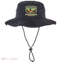 Education Is Important But Snowboarding Is Importanter Funny Bucket Hat thumb 0