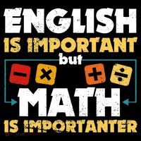 English Is Important But Math Is Importanter Funny Math Geek Sweatshirt thumb 3