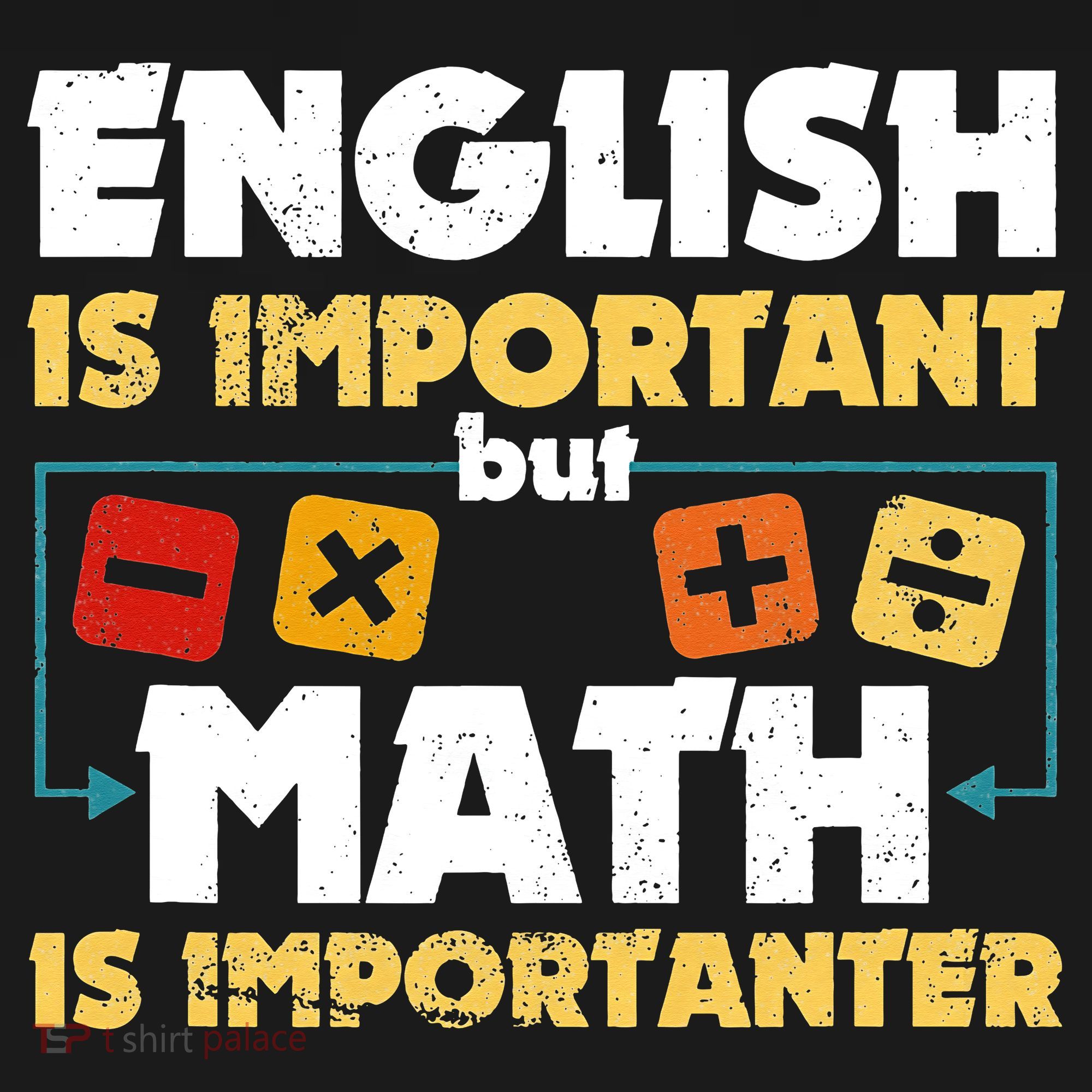 English Is Important But Math Is Importanter Funny Math Geek Tote Bag