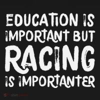 Education Is Important But Racing Is Importanter Race Car Mousepad thumb 1