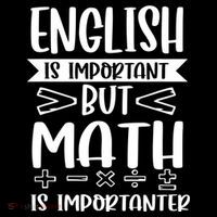 English Is Important But Math Is Importanter Ornament thumb 1