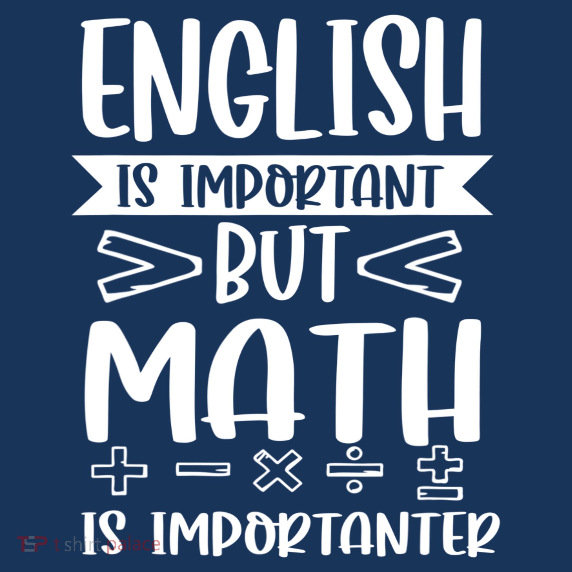 English Is Important But Math Is Importanter Apron