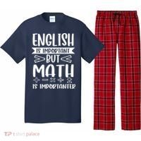 English Is Important But Math Is Importanter Pajama Set thumb 0