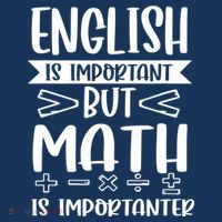 English Is Important But Math Is Importanter Tank Top thumb 6