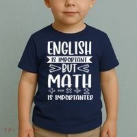 English Is Important But Math Is Importanter Toddler T-Shirt thumb 2