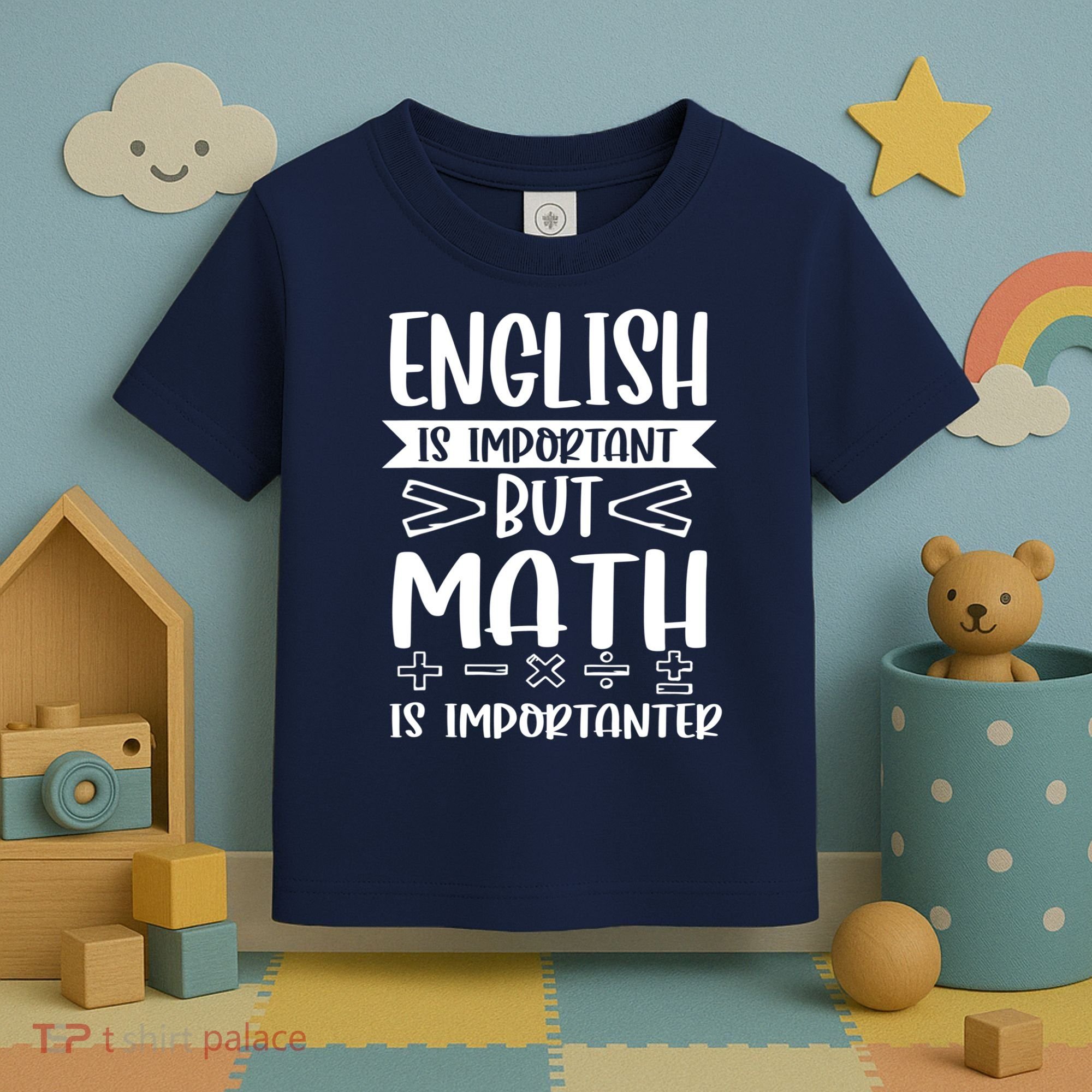 English Is Important But Math Is Importanter Toddler T-Shirt