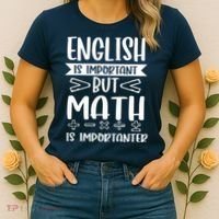 English Is Important But Math Is Importanter Women's T-Shirt thumb 2