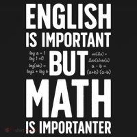English Is Important But Math Is Importanter Button thumb 1