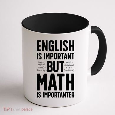 English Is Important But Math Is Importanter Coffee Mug back